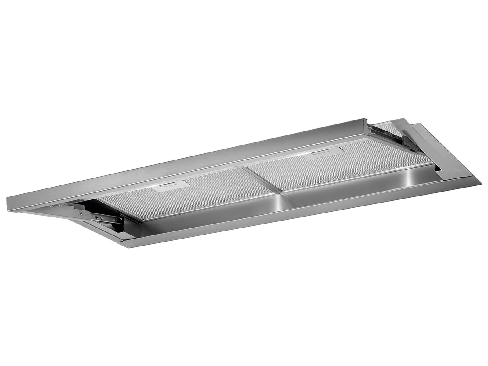 DUNSTABZUGSHAUBE Supra 90  - Edelstahlfarben, Basics, Glas/Metall (46,2/96/36,3cm) - HKT