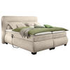 BOXSPRINGBETT 180/200 cm  in Sandfarben  - Sandfarben/Schwarz, KONVENTIONELL, Kunststoff/Textil (180/200cm) - MID.YOU