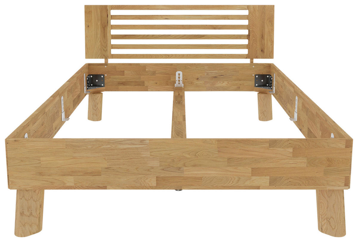 BETT - Wildeiche/Naturfarben, MODERN, Holz (140/200cm) - MID.YOU