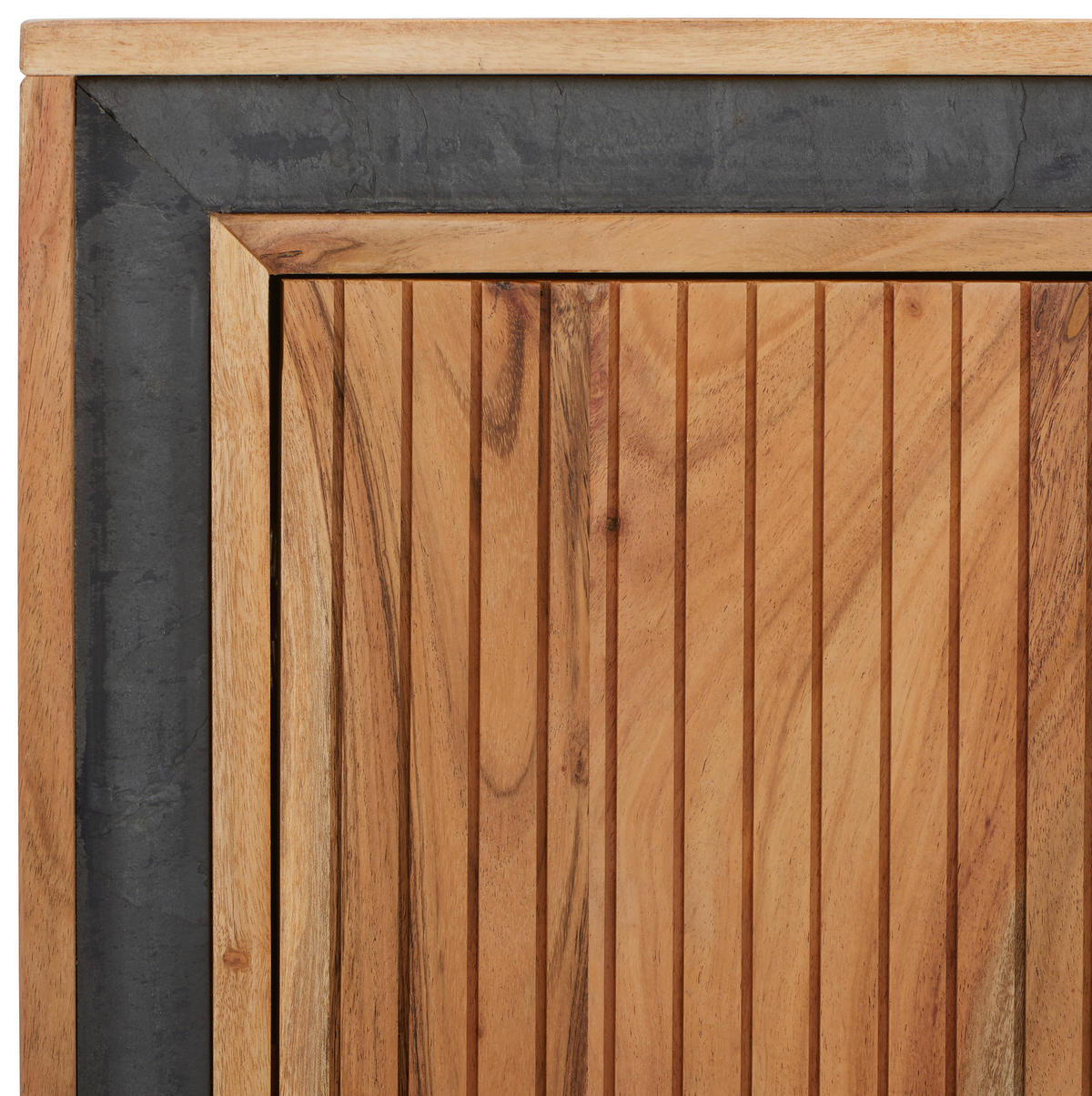 SIDEBOARD  160/80/40 cm  - Schwarz/Akaziefarben, Lifestyle, Holz/Stein (160/80/40cm) - MID.YOU