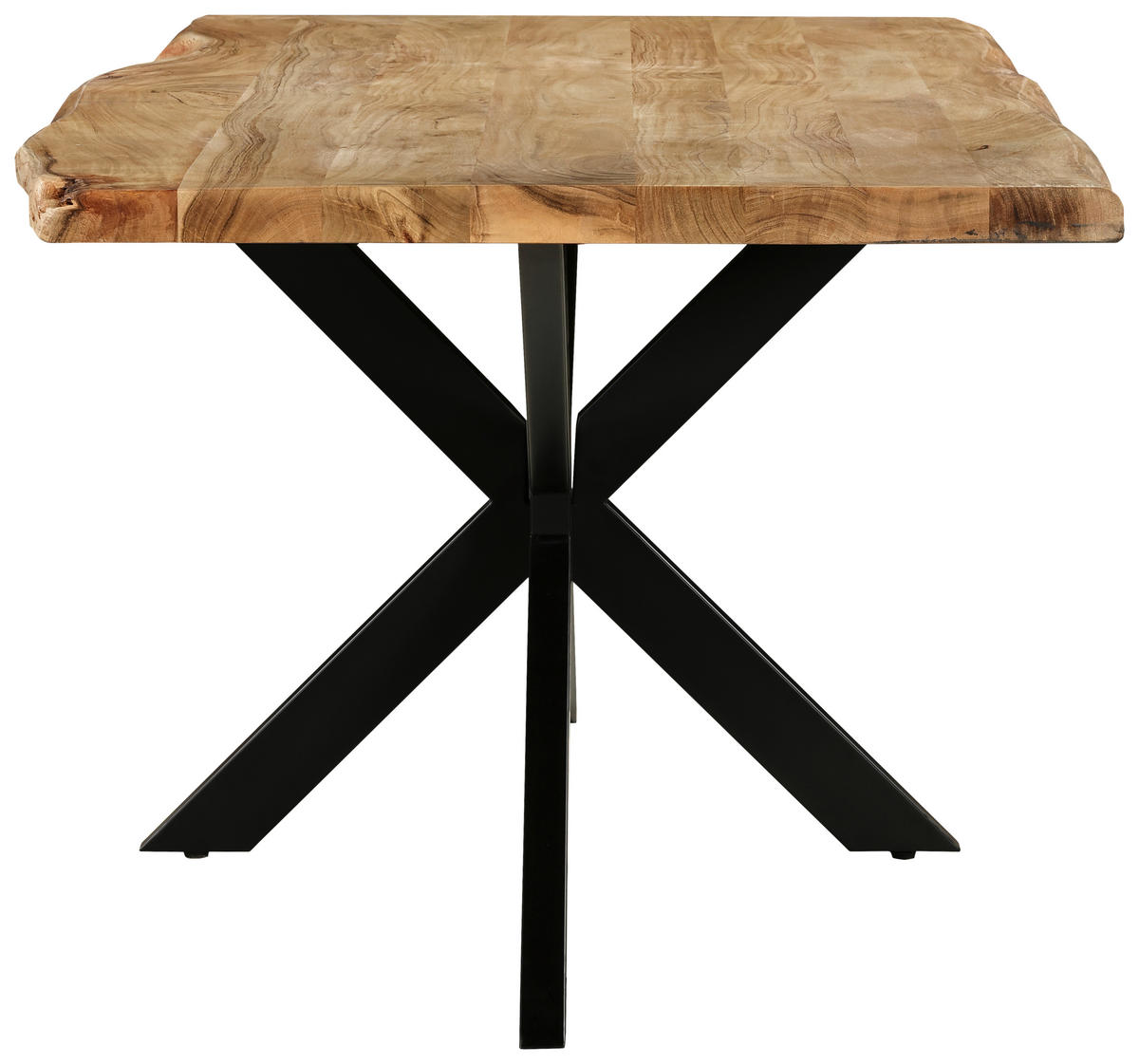 STOL ZA BLAGOVAONICU  crna, boje bagrema  drvo, metal      - boje bagrema/crna, Moderno, drvo/metal (180/90/76cm) - MID.YOU