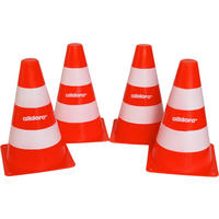 PYLONE 4er Set Orange, Weiß  - Orange/Weiß, Basics, Kunststoff (12/20,5/12cm) - alldoro