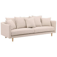 2-SITZER-SOFA Beige  - Beige, Design, Holz/Textil (240/91/92cm) - Livetastic