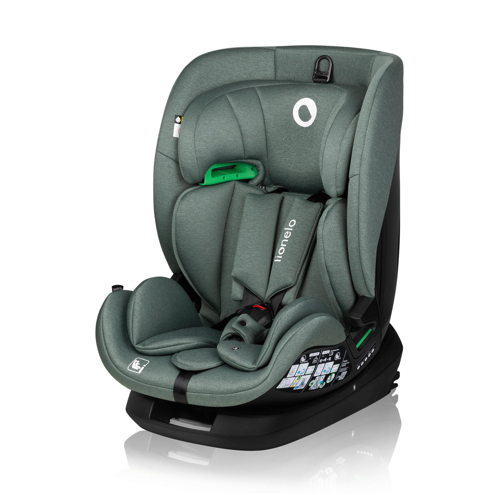 KINDERAUTOSITZ Lavender i-Size  - Salbeigrün, Basics, Kunststoff (43,5/52,2/63,5cm) - Lionelo