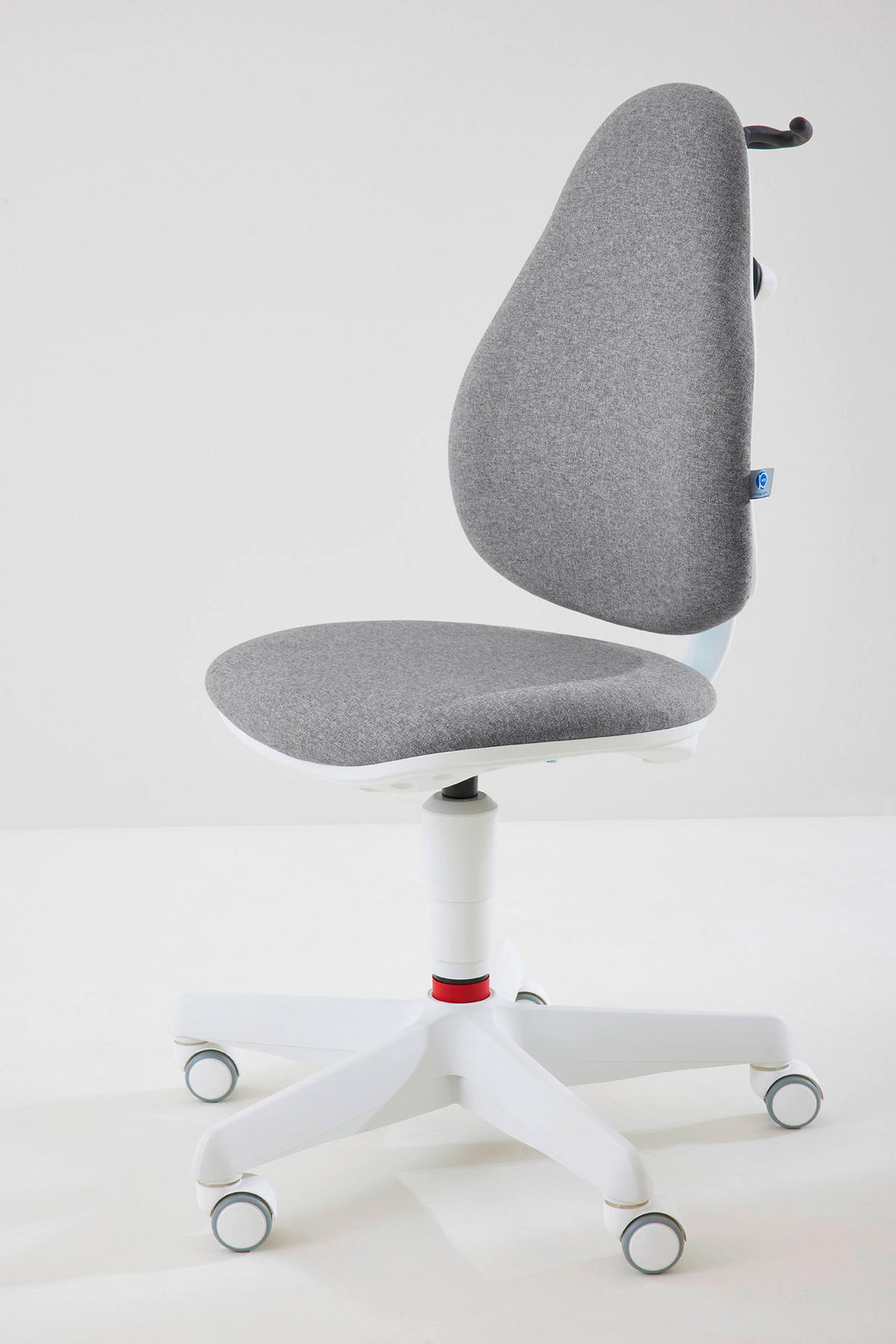 JUGENDDREHSTUHL Webstoff Weiß, Grau  - Weiß/Grau, KONVENTIONELL, Kunststoff/Textil (58/97/54cm) - Paidi