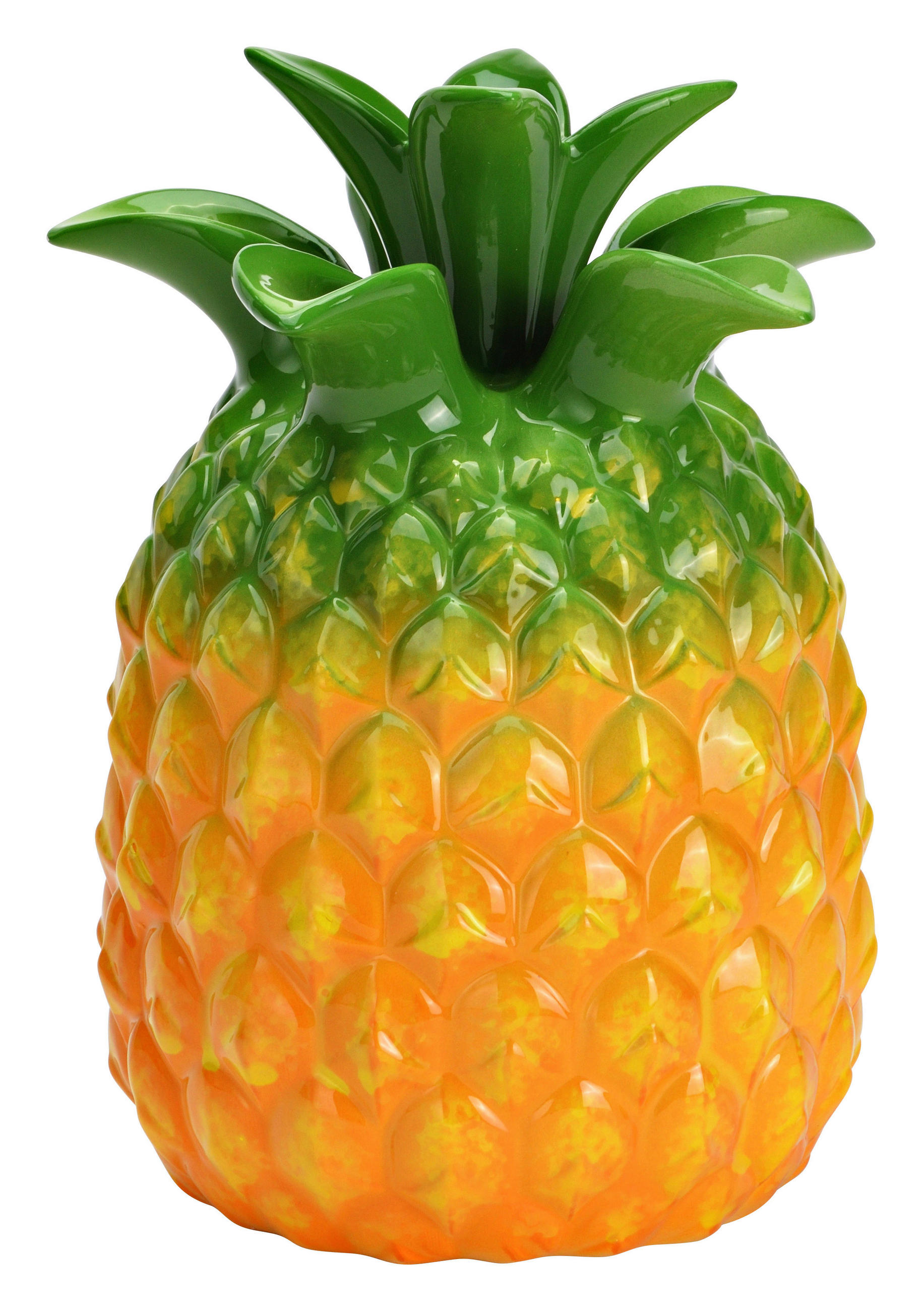 VASE  - Orange/Grün, Basics, Keramik (15/21/15cm)