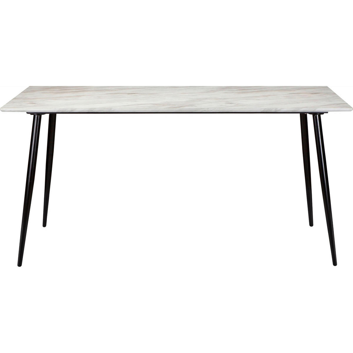ESSTISCH 120/80/76 cm Nachbildung  Metall, Holzwerkstoff gastro- und objekttauglich rechteckig Schwarz  - Schwarz, MODERN, Holzwerkstoff/Metall (120/80/76cm) - MID.YOU