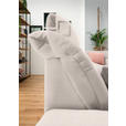 WOHNLANDSCHAFT  in Mikrofaser Ecru  - Chromfarben/Ecru, Design, Kunststoff/Textil (204/350/211cm) - Xora
