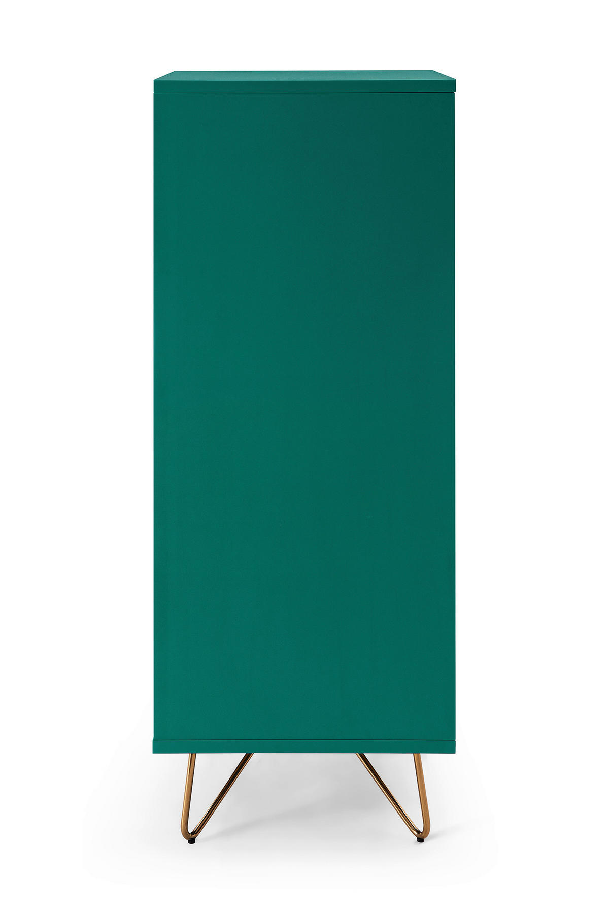 KOMMODE  in 45/110/40 cm  - Messingfarben/Grün, Design, Holzwerkstoff/Metall (45/110/40cm) - Livetastic