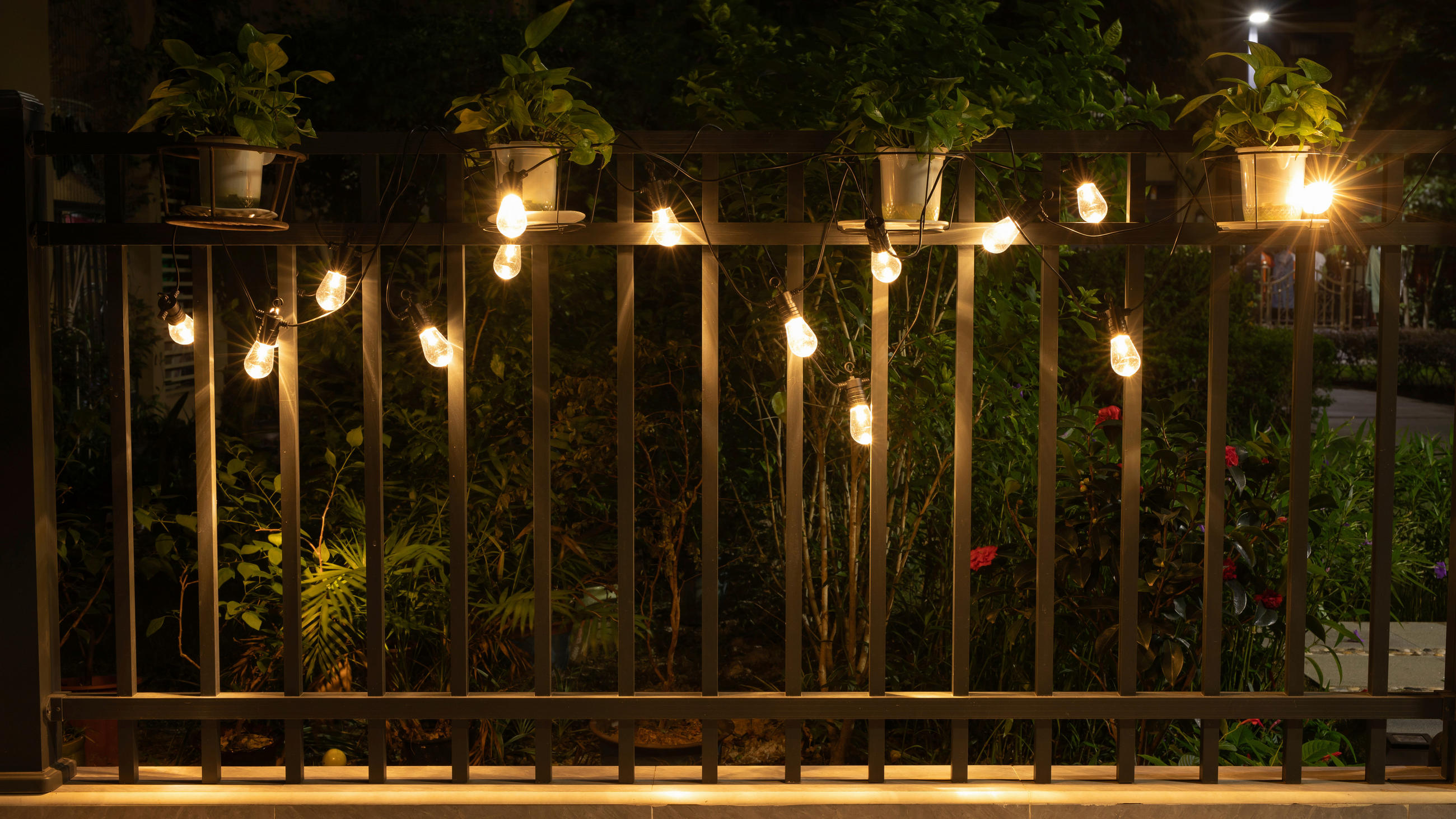 LJUSSLINGA 1340 cm  - svart/transparent, Basics, plast (1340cm) - Ambia Garden
