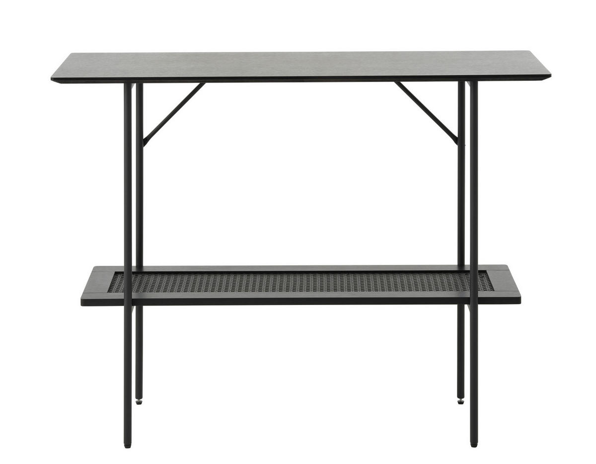 BEISTELLTISCH 37/100/75 cm Schwarz  - Schwarz, Basics, Holzwerkstoff/Metall (37/100/75cm) - Boxxx