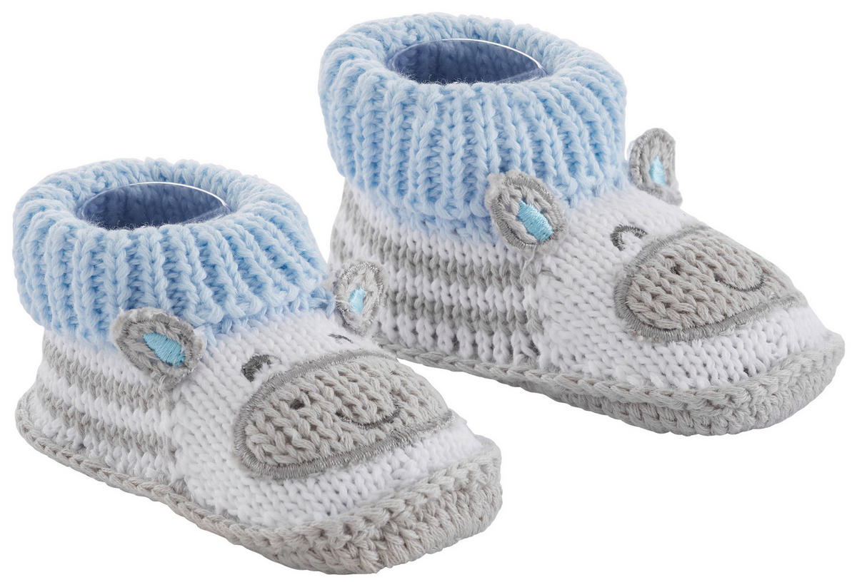 SCHUHE - Blau/Weiß, Basics, Textil (0-3 Mnull) - My Baby Lou