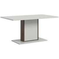 ESSTISCH rechteckig Weiß, Dunkelbraun  - Dunkelbraun/Weiß, Design, Holzwerkstoff (160/90/77cm) - MID.YOU