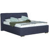 POLSTERBETT 180/200 cm  in Blau  - Chromfarben/Blau, Basics, Holz/Textil (180/200cm) - Boxxx