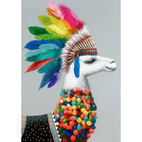 KUNSTDRUCK Tiere 70/100 cm  - Multicolor, Trend, Holz/Textil (70/100cm) - Monee