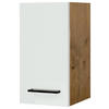 KÜCHENOBERSCHRANK 30/54,8/32 cm  in Magnolie, Eichefarben  - Eichefarben/Magnolie, KONVENTIONELL, Holzwerkstoff/Metall (30/54,8/32cm) - FlexWell