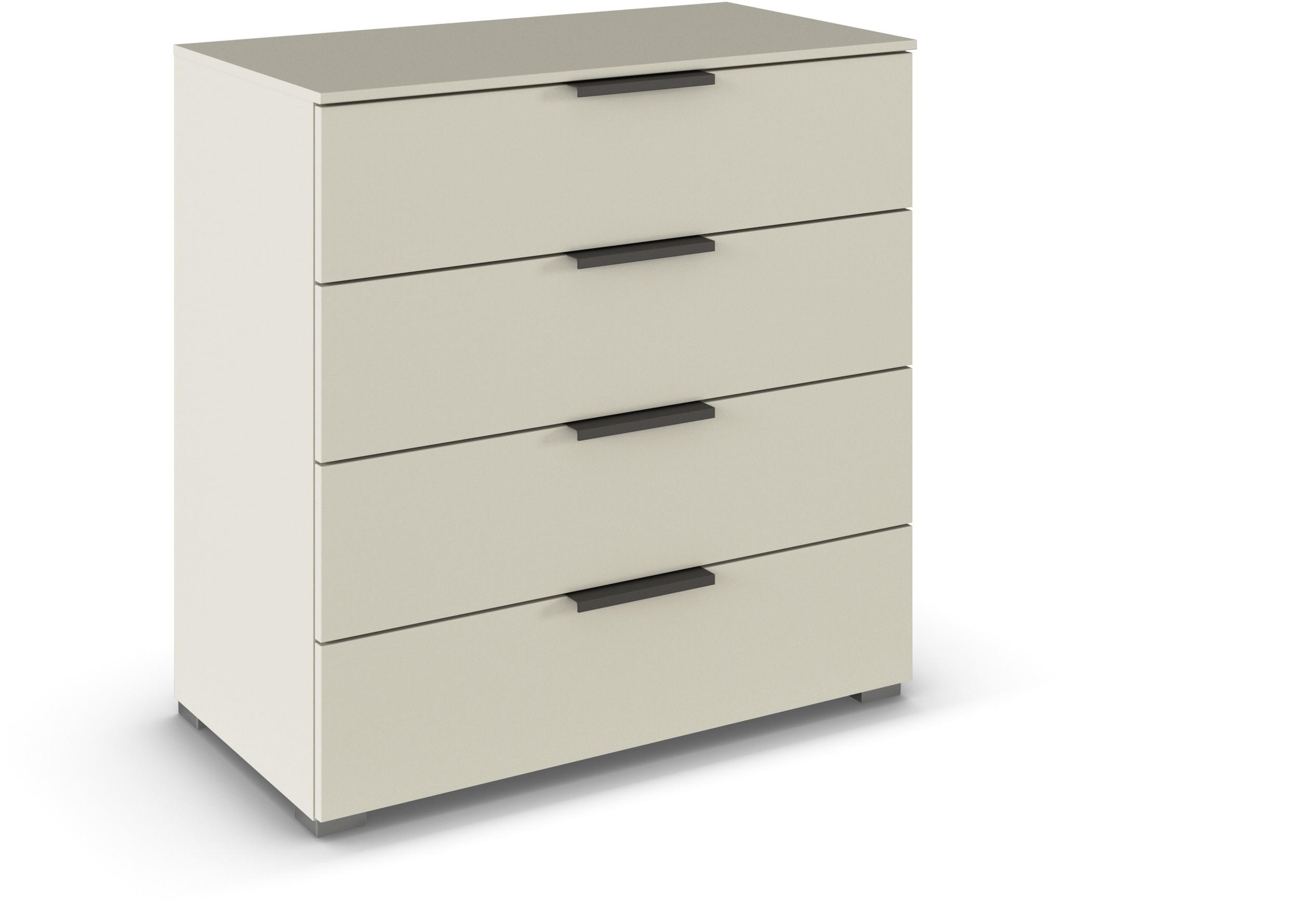 KOMMODE  in 80/81/42 cm  - Champagner/Graphitfarben, Trend, Holzwerkstoff/Metall (80/81/42cm) - Novel