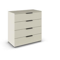 KOMMODE 80/81/42 cm  in Champagner  - Champagner/Graphitfarben, Trend, Holzwerkstoff/Metall (80/81/42cm) - Novel