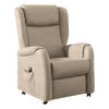 OHRENSESSEL in Mikrofaser Creme  - Creme/Schwarz, Konventionell, Textil (85/117/84cm) - Cantus