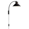 WANDLEUCHTE Dial 25/40,2 cm   - Schwarz, KONVENTIONELL, Metall (25/40,2cm) - Nordlux