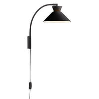WANDLEUCHTE Dial 25/40,2 cm   - Schwarz, KONVENTIONELL, Metall (25/40,2cm) - Nordlux