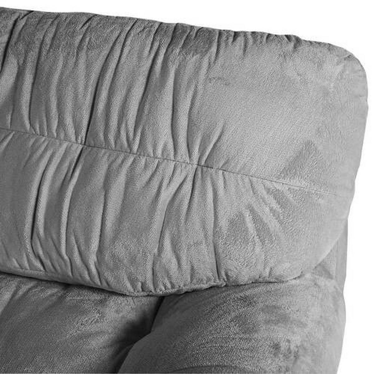 HÖRNSOFFA i plysch silver  - silver/svart, Design, textil/plast (170/250cm) - MID.YOU