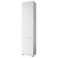 VEČNAMENSKA OMARA, bela - bela/barve aluminija, Design, leseni material (50/216/35cm) - Xora