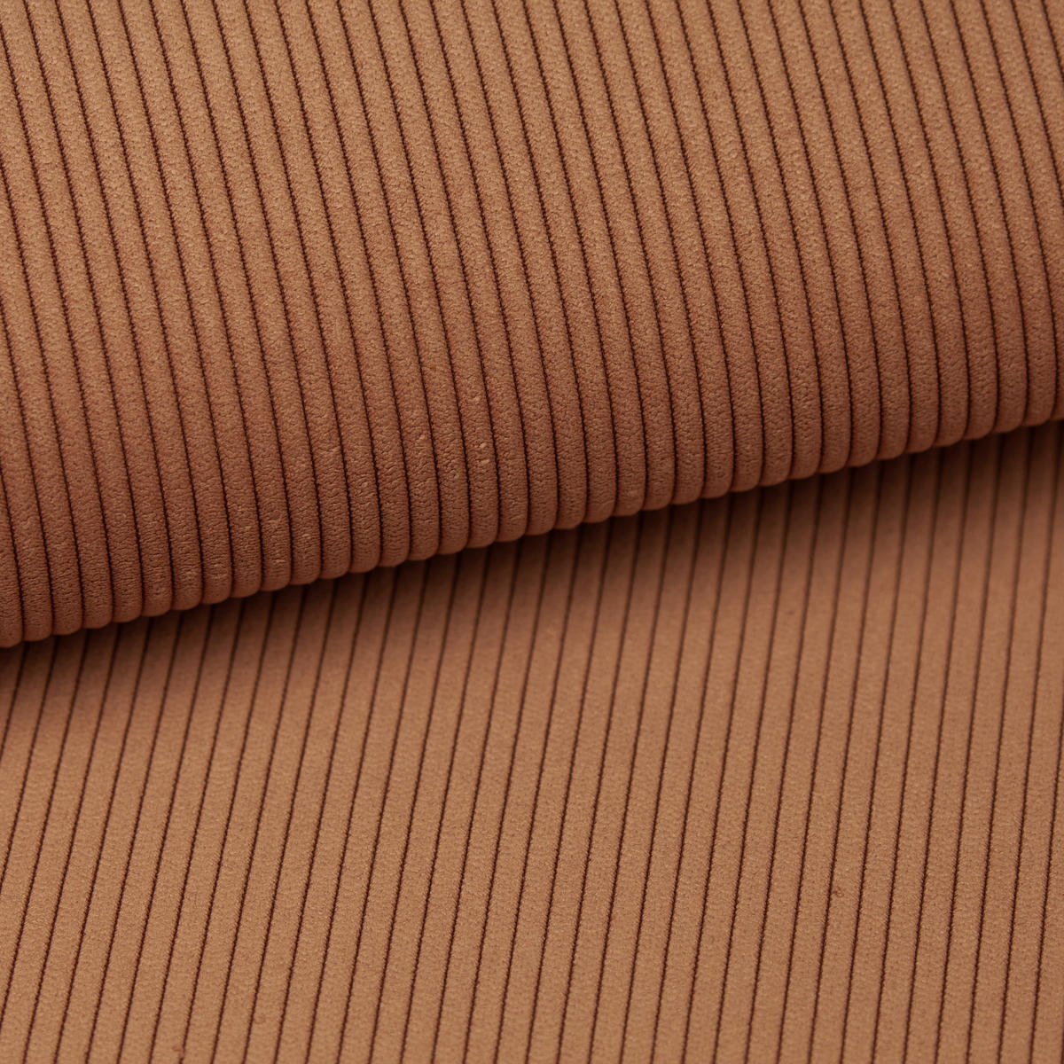 SCHLAFSOFA  mit Stoffauswahl, Schlafen auf Sitzhöhe, Rücken echt Cord Rostfarben  - Rostfarben/Schwarz, Design, Kunststoff/Textil (250/92/105cm) - Carryhome