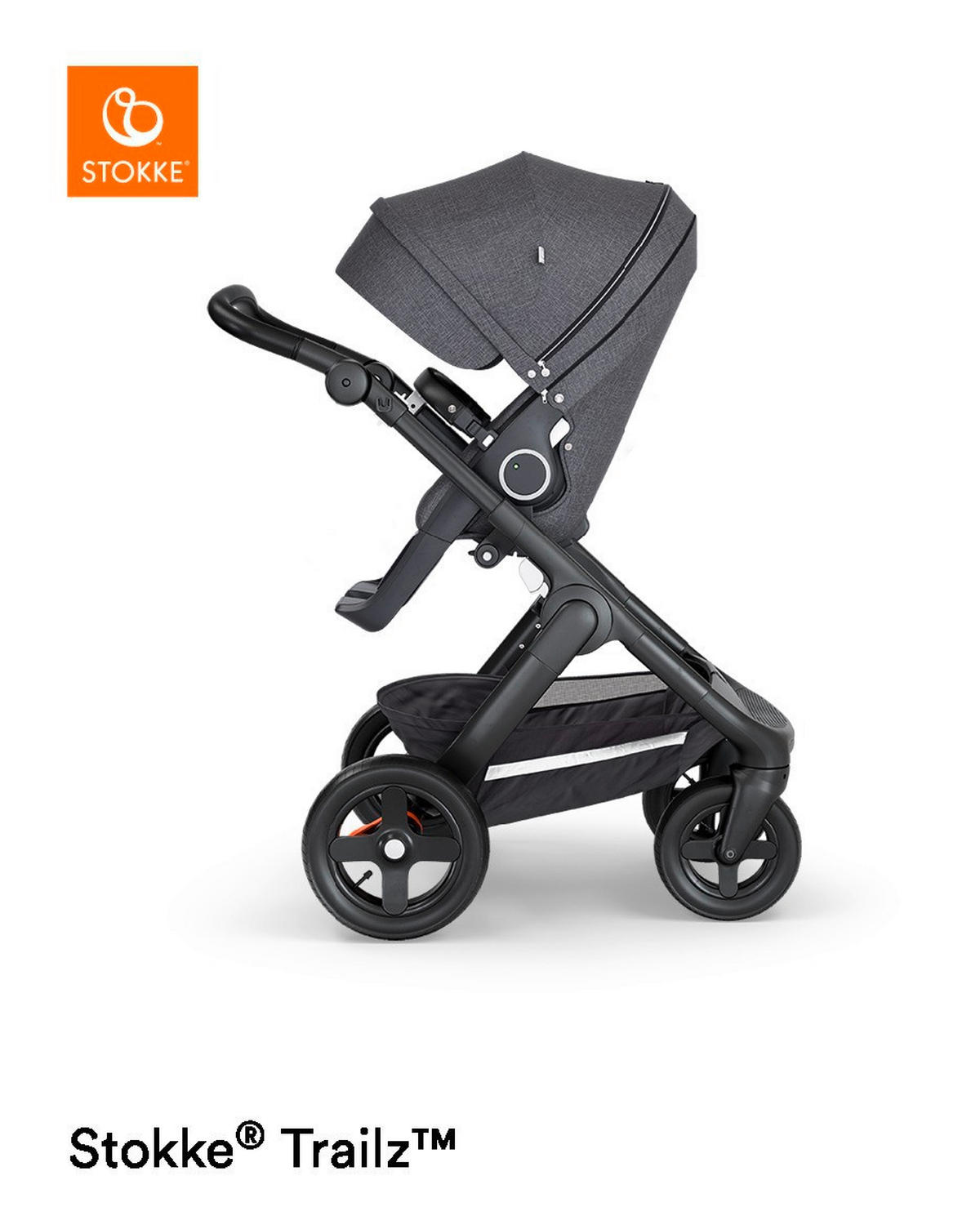 DEČJA KOLICA  Trailz  - tamnosiva/crna, Dizajnerski, tekstil/metal (62/127/95,5cm) - Stokke