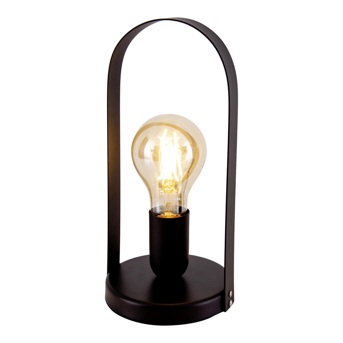 TISCHLEUCHTE FARO 13,5/28,5 cm   - Schwarz, Design, Metall (13,5/28,5cm) - Näve