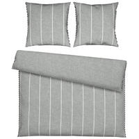 WENDEBETTWÄSCHE Renforcé 200/200 cm  - Silberfarben, KONVENTIONELL, Textil (200/200cm) - Novel
