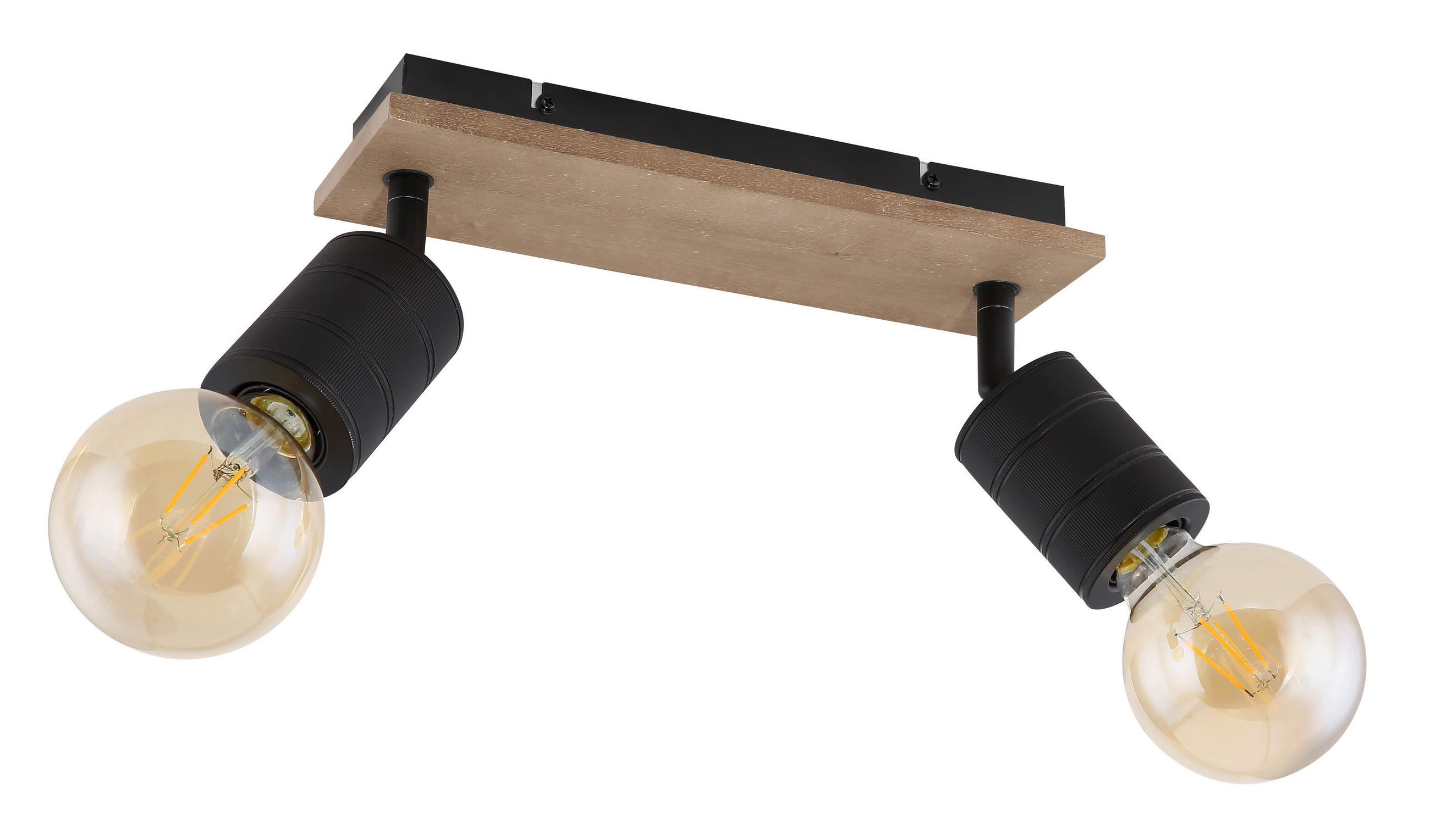 STRAHLER Josella 31/10/18 cm   - Dunkelbraun/Schwarz, Design, Holz/Metall (31/10/18cm) - Globo
