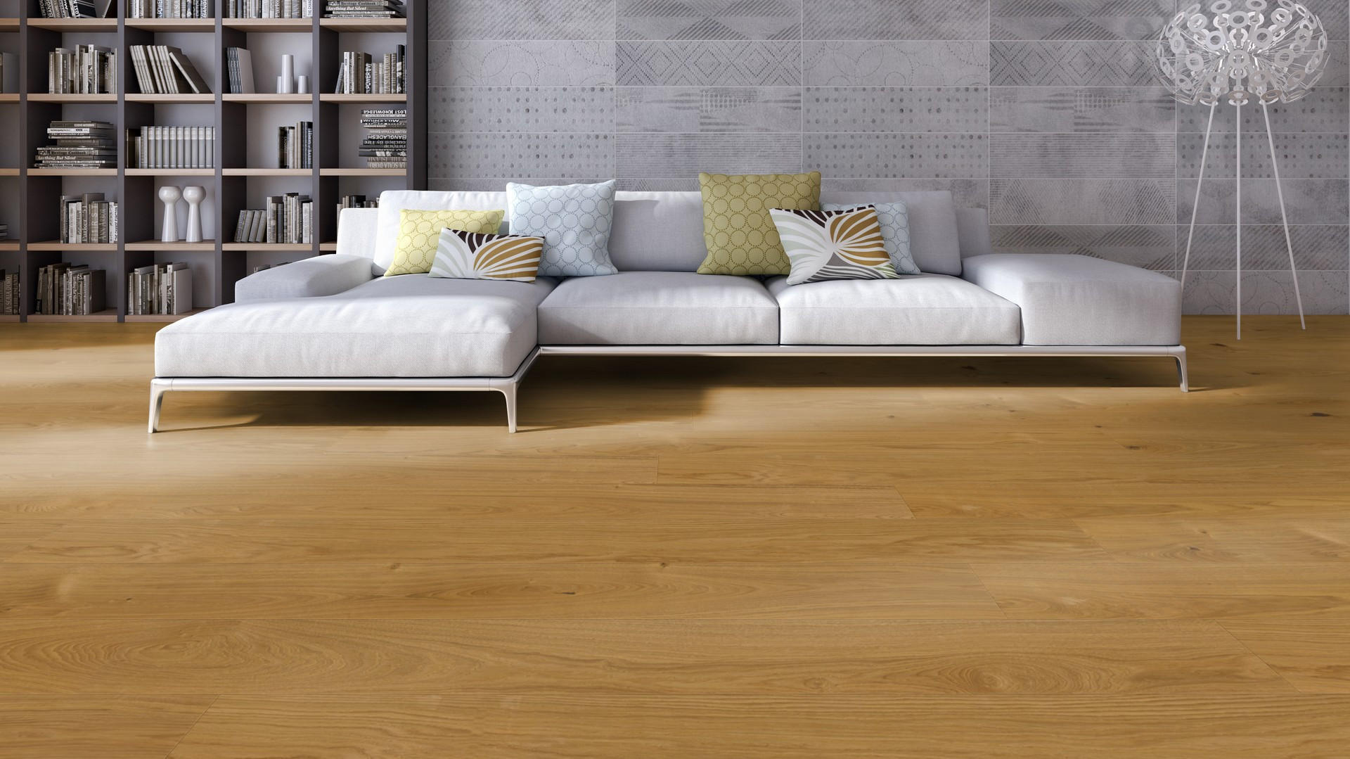 LANDHAUSDIELE, Eiche Mandel Pflegefrei Diele  per  m² - Eichefarben, Design, Holz (224,5/19,3/1,3cm) - Weitzer Parkett