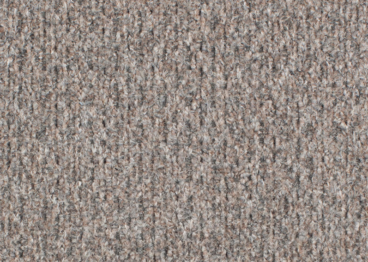 ECKSOFA in Chenille Braun  - Schwarz/Braun, Design, Textil/Metall (185/256cm) - Stylife