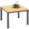 LOUNGETISCH 65/65/40 cm  - Anthrazit/Naturfarben, Design, Holz/Metall (65/65/40cm) - Ambia Garden