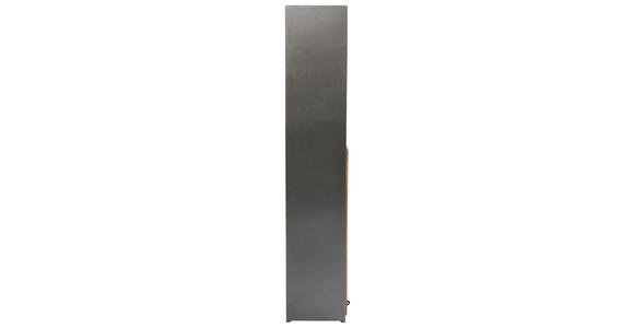 BARSCHRANK in Grau, Naturfarben  - Naturfarben/Grau, Design, Holz/Metall (80/201/38-134,5cm) - Ambia Home