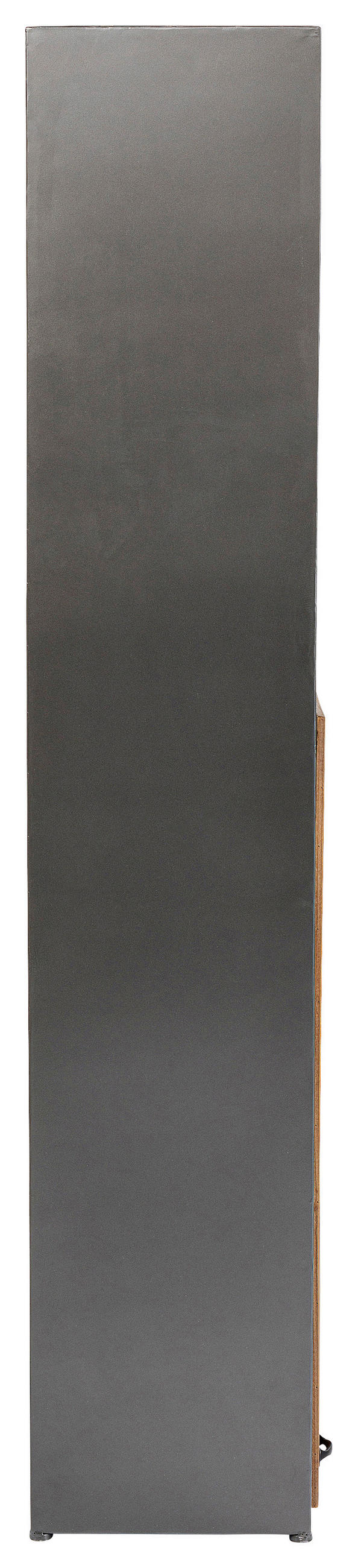 BARSCHRANK Tanne massiv Grau, Naturfarben  - Naturfarben/Grau, Design, Holz/Metall (80/201/38-134,5cm) - Kare-Design