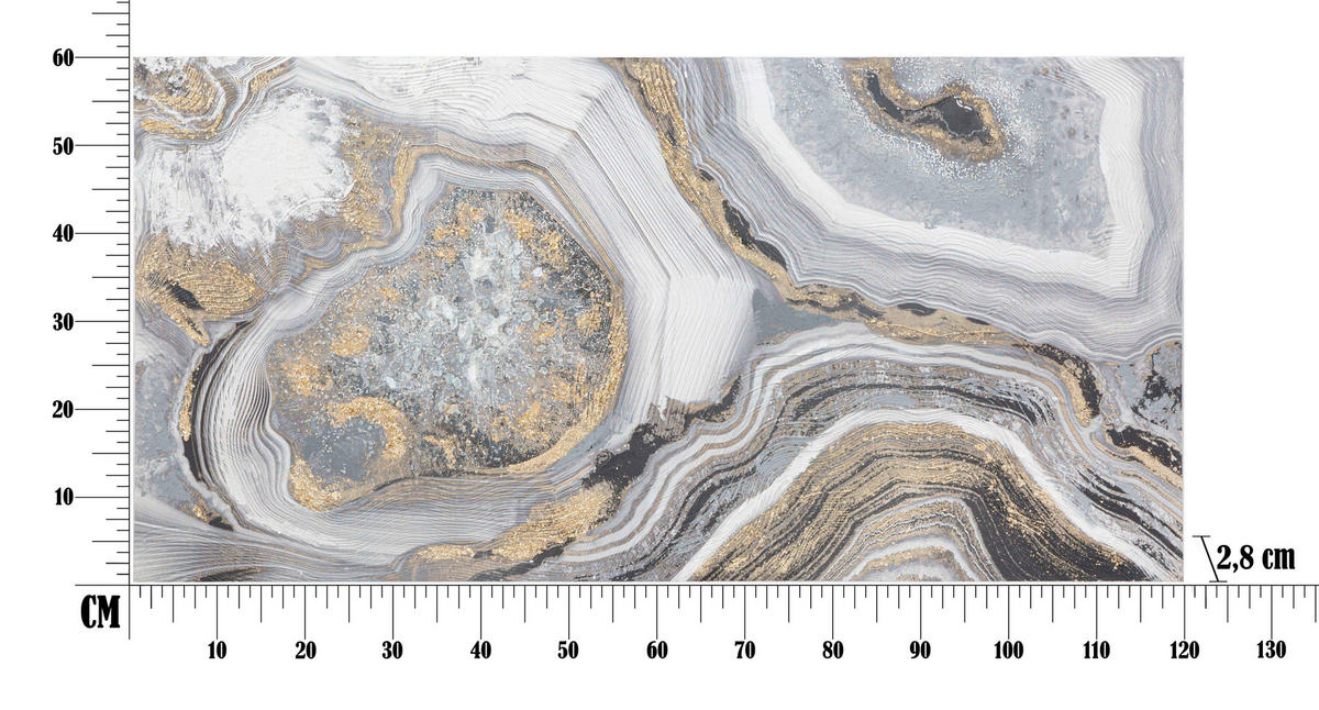 LEINWANDBILD Abstraktes  - Basics, Holz/Textil (120/60/3.8cm)