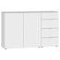 SIDEBOARD Weiß - Edelstahlfarben/Schwarz, Design, Glas/Holzwerkstoff (135/87/43cm) - Jutzler SIDEBOARD Weiß - Edelstahlfarben/Schwarz, Design, Glas/Holzwerkstoff (135/87/43cm) - Jutzler