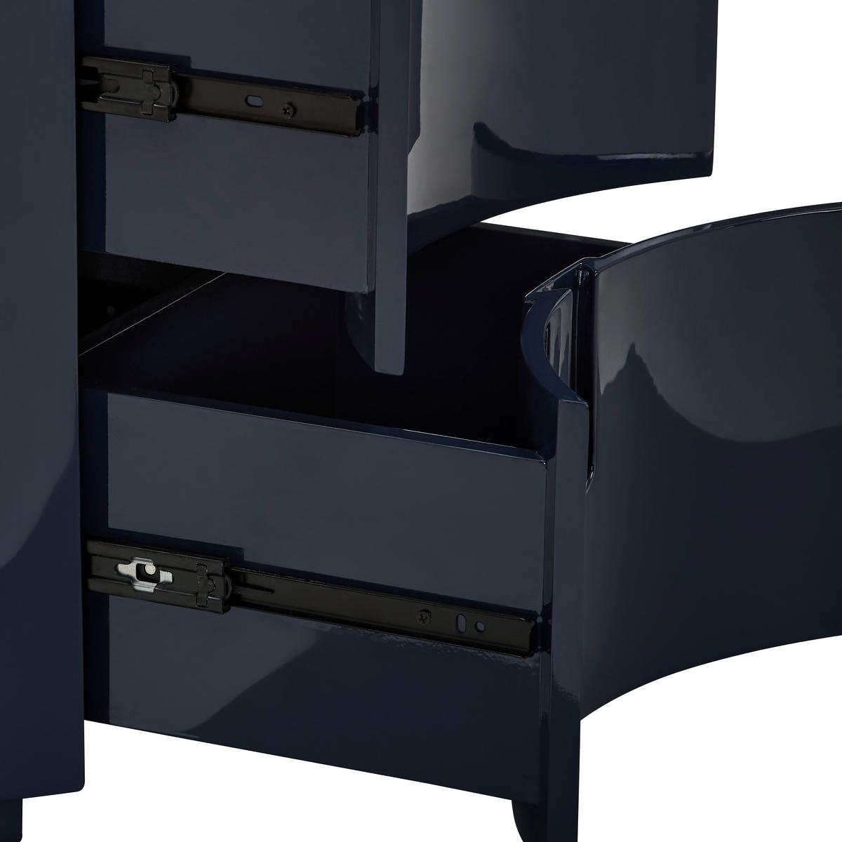 NACHTKÄSTCHEN 52/50,5/44 cm  in Schwarz  - Schwarz, Design, Holzwerkstoff (52/50,5/44cm) - Novel