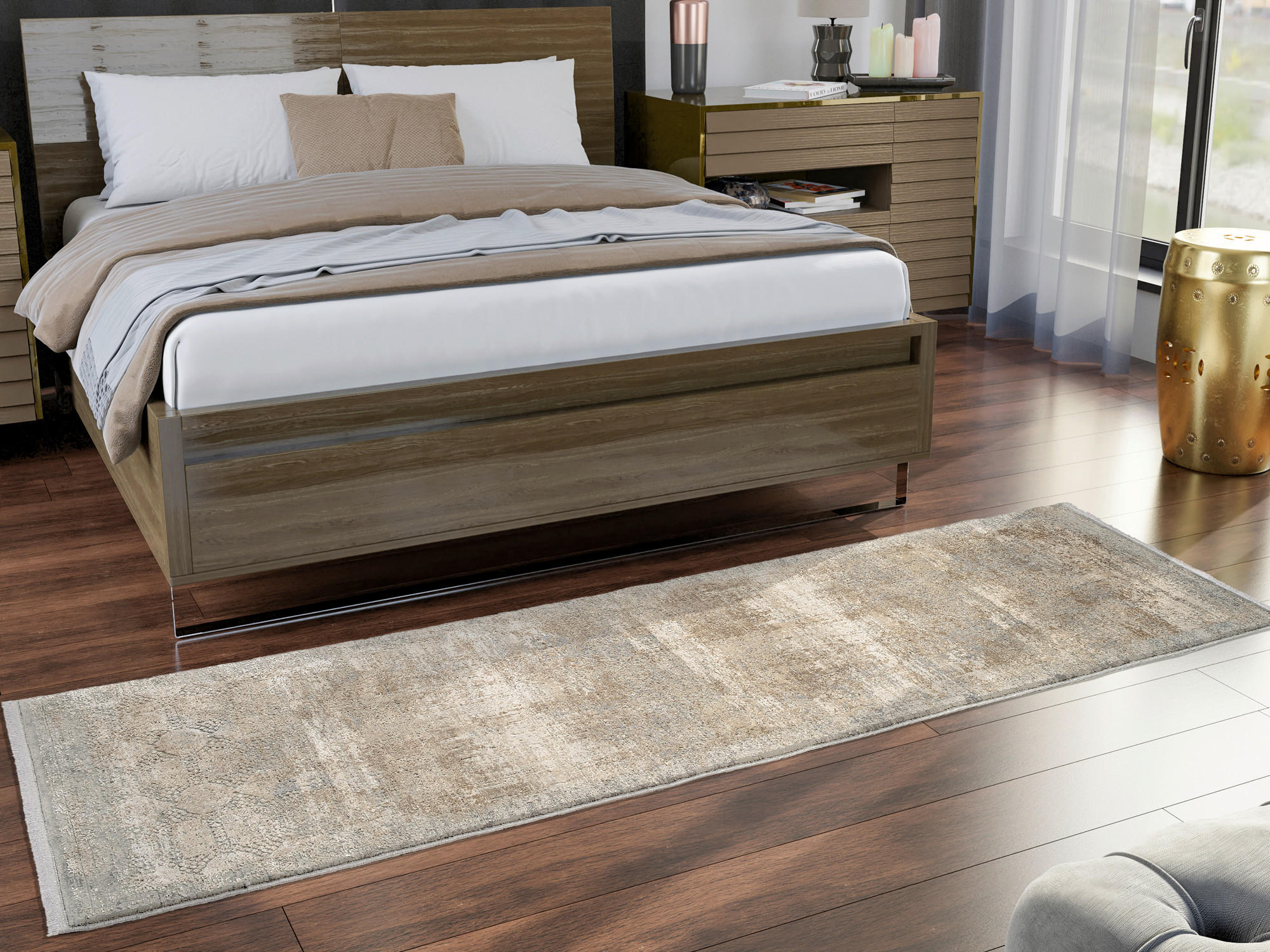 WEBTEPPICH Gelb  - Gelb, Design, Textil (80/250cm) - Musterring