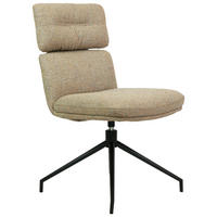 STUHL - Graubraun/Schwarz, Design, Textil/Metall (50/92/64,5cm) - Dieter Knoll