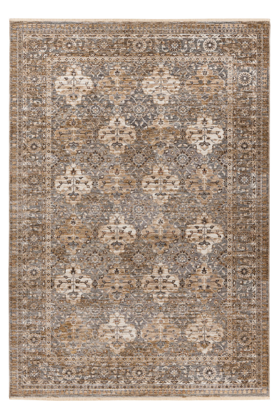 COVOR CU ȚESĂTURĂ PLATĂ  - taupe, Basics, textil (200/285cm)