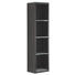 SEITENSCHRANK 20/80,8/15 cm - Schwarz, Design, Glas/Holzwerkstoff (20/80,8/15cm) - Novel SEITENSCHRANK 20/80,8/15 cm - Schwarz, Design, Glas/Holzwerkstoff (20/80,8/15cm) - Novel
