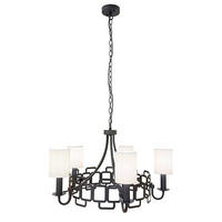 KRONLEUCHTER Hinkley 39,5/71,7 cm  - Schwarz, Design, Textil/Metall (39,5/71,7cm) - Elstead Lighting