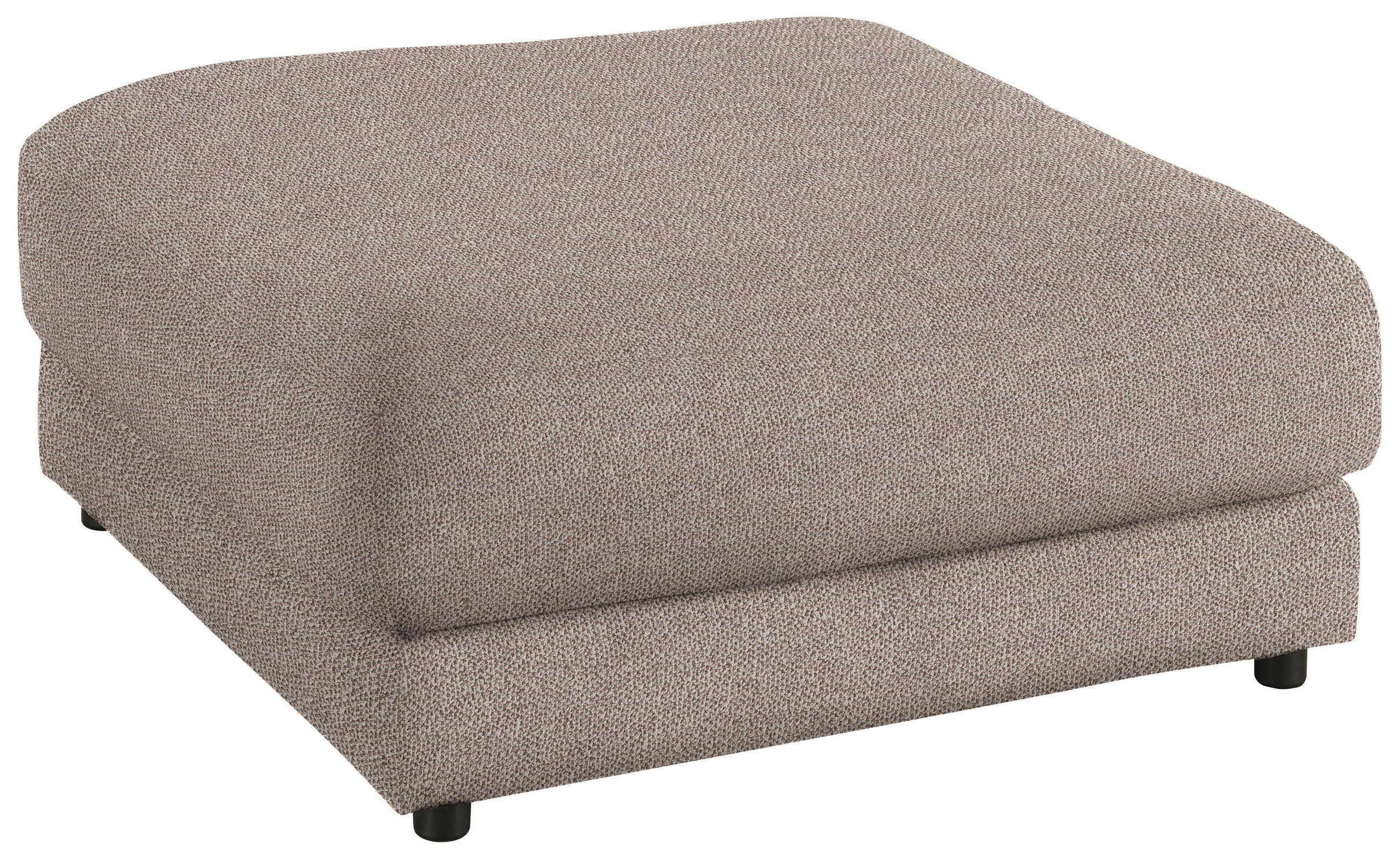 HOCKER in Textil Taupe  - Taupe/Schwarz, Design, Kunststoff/Textil (100/86/100cm) - Lomoco