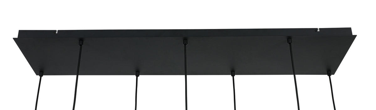 HÄNGELEUCHTE 110/31/120 cm  - Transparent/Schwarz, Trend, Glas/Kunststoff (110/31/120cm) - Collett's Monde
