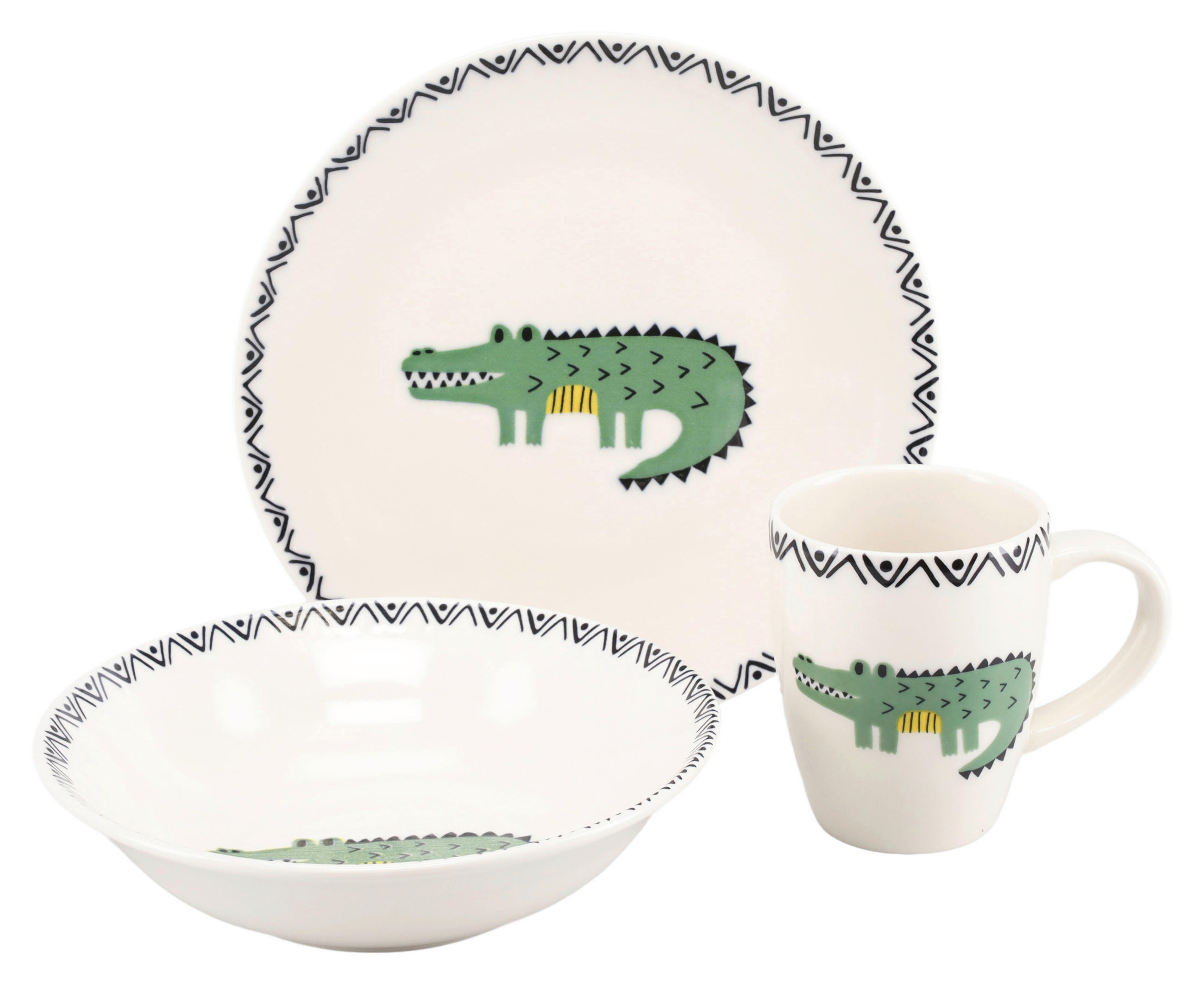 KINDERGESCHIRRSET 3-teilig  - Multicolor, Basics, Keramik - Creatable