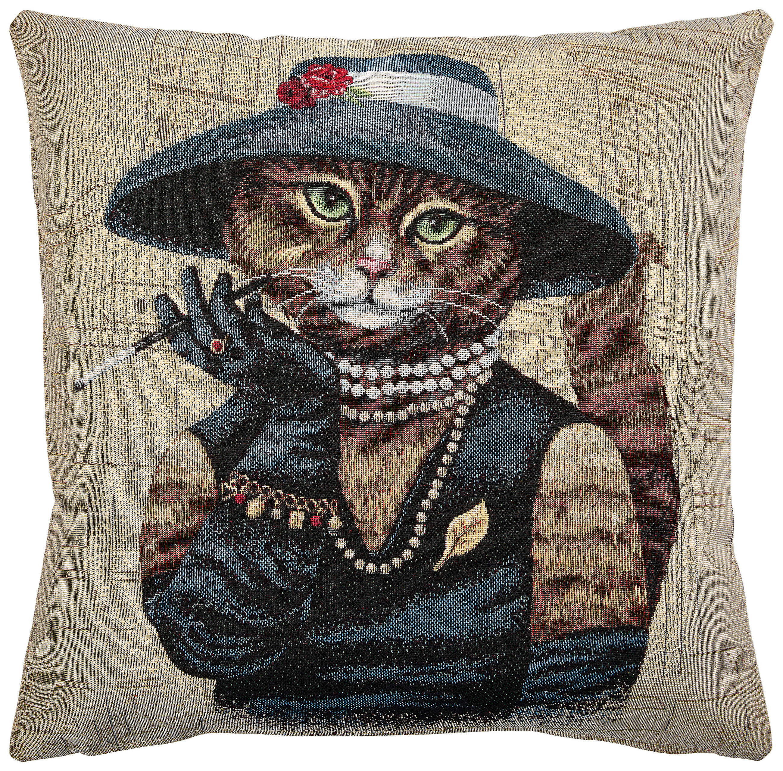 KISSENHÜLLE LADY 45/45 cm  - Multicolor, Textil (45/45cm) - Novel