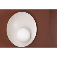 VÄGGLAMPA 25/25/13 cm   - vit/ljusgrå, Basics, metall/glas (25/25/13cm) - P & B